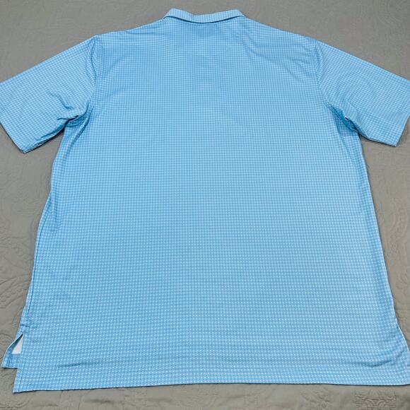 Peter Millar Shirt Mens X Large Blue X Geometric AOP Summer Comfort Performance - Picture 6 of 8